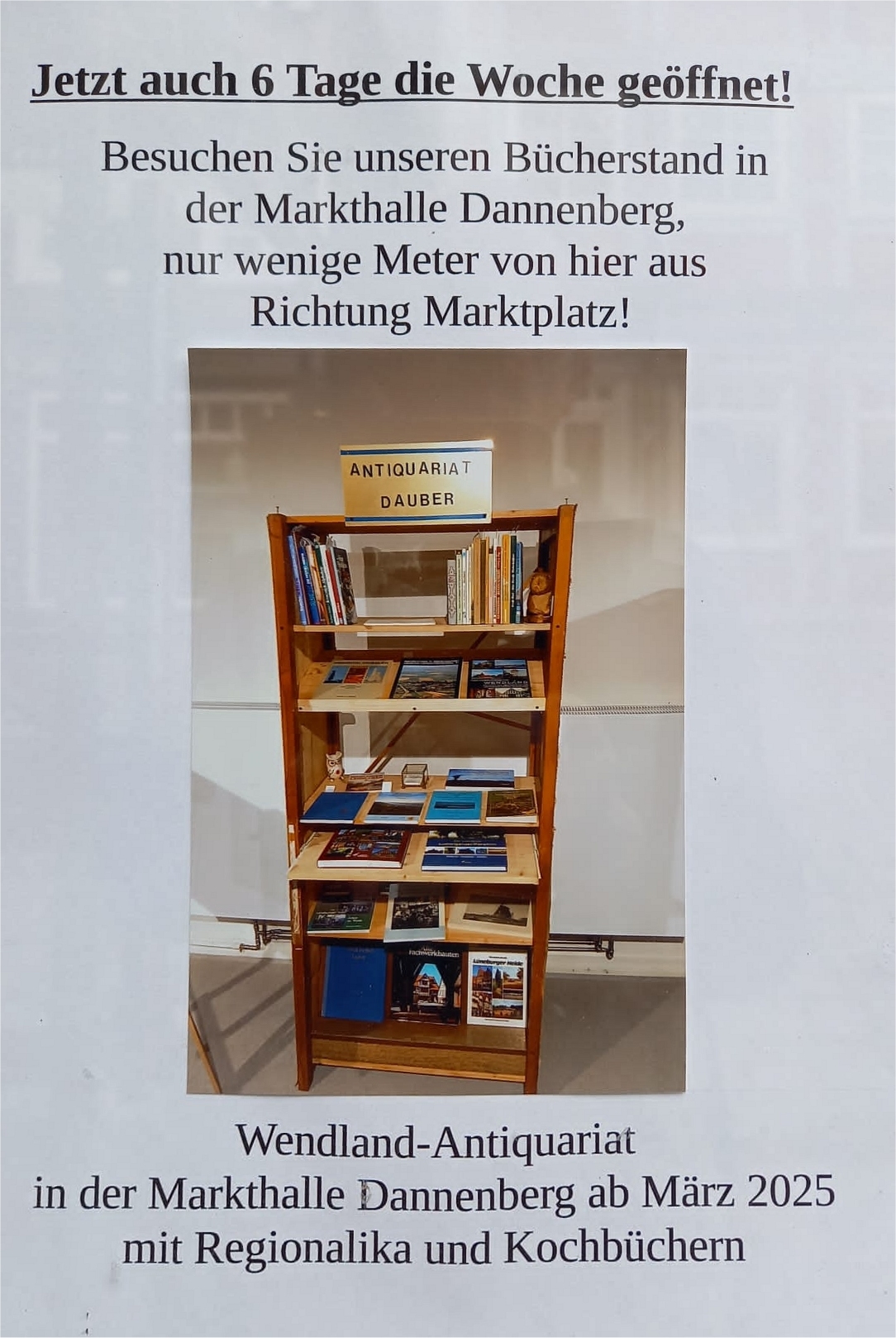 Buchladen in der Einkaufsstraße